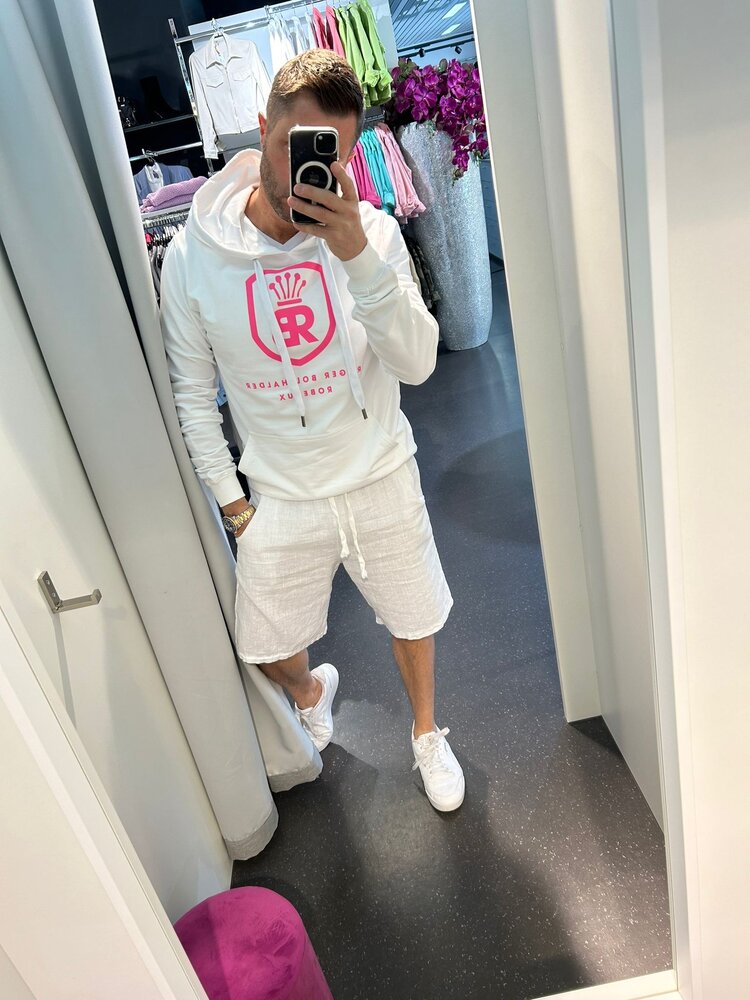 Paris Viscose/Linen Shorts- White X26132