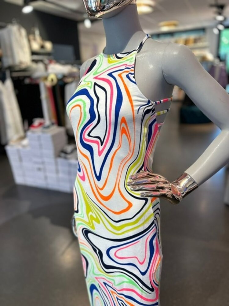 USA Summer White/Multicolored Dress