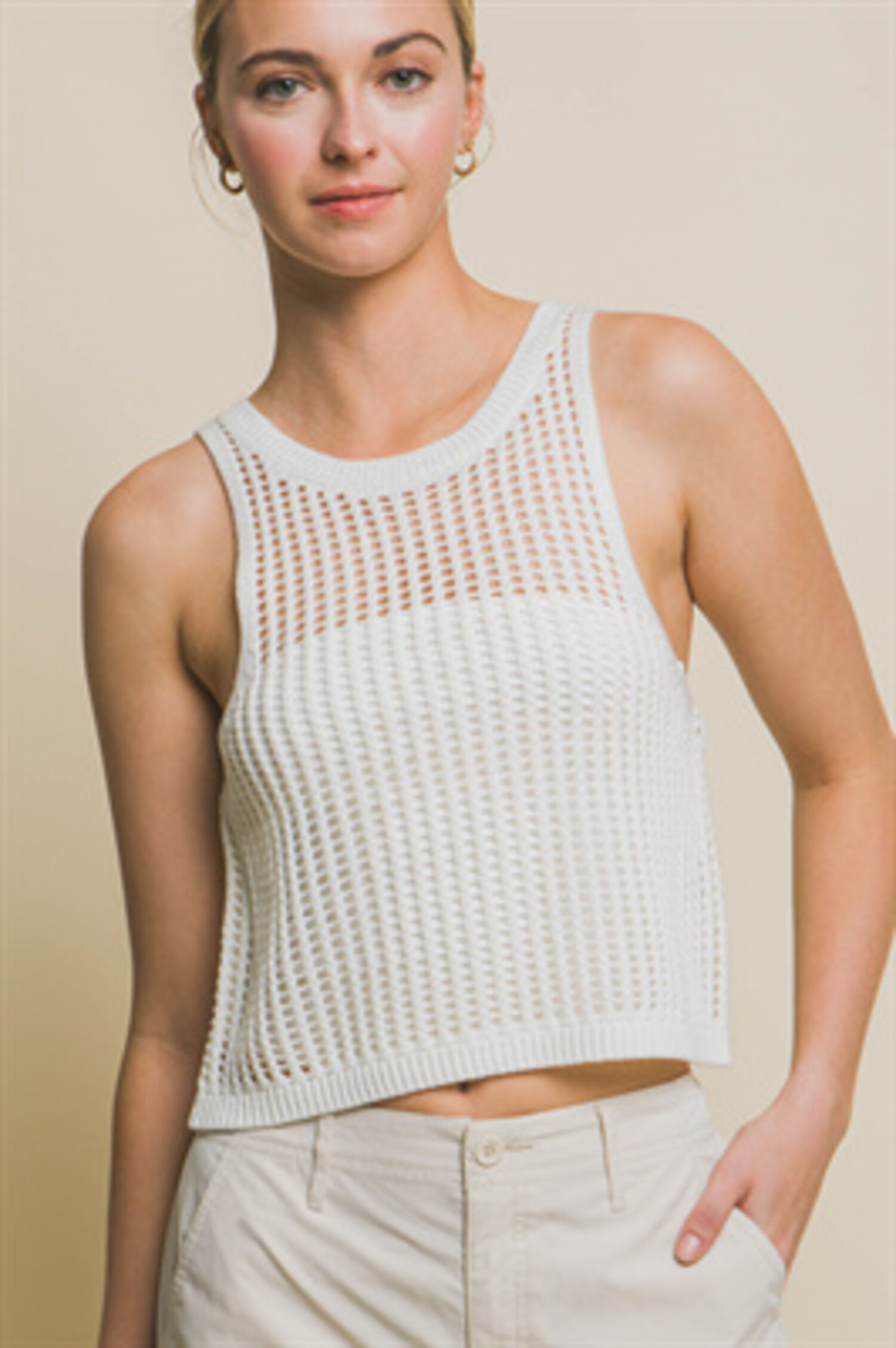 Sheer Crop Top Tank Top Sheer Mesh Spaghetti Strap Crop Top For