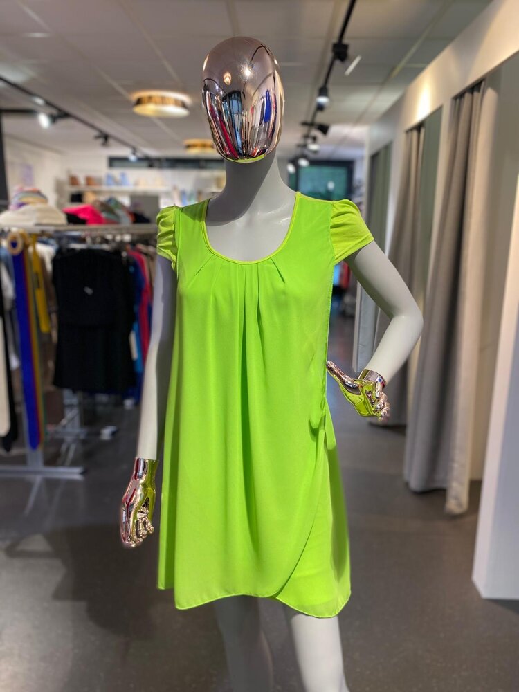 Italy Rinascimento Dress Lime