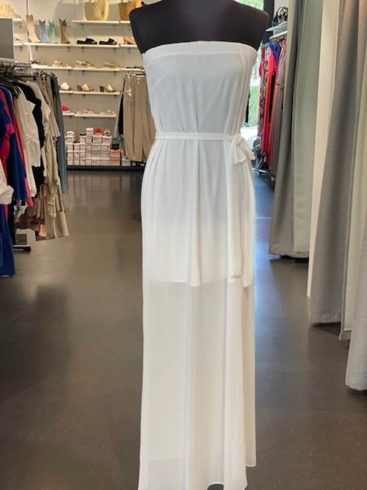 USA Strapless Maxi Dress ED118815 -Off White