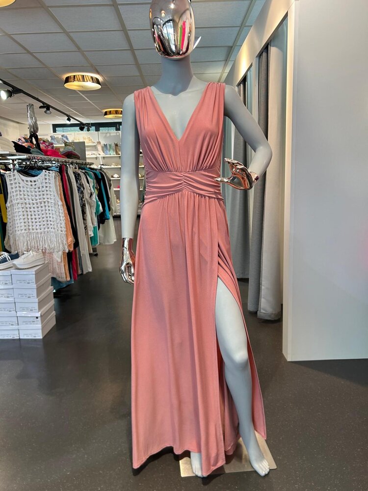 Paris Long Dress 2477-Powder *ONE SIZE