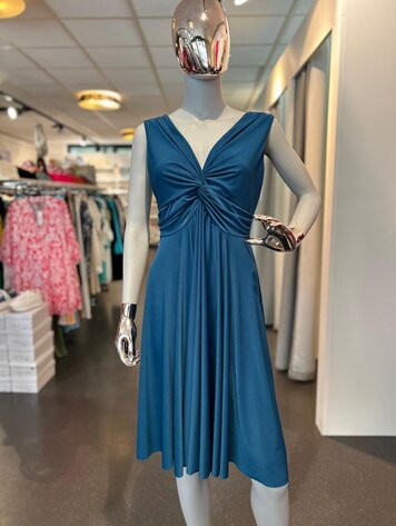 Paris Petrol Dress -7080 *ONE SIZE