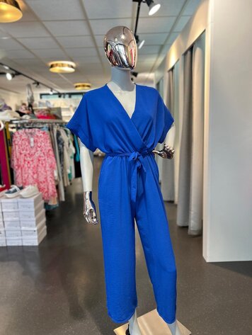 Paris Stretch Jumpsuit- Royal