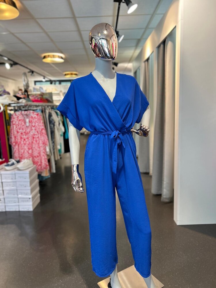 Paris Stretch Jumpsuit- Royal