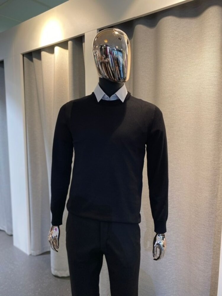 Paris High Neck Sweater- Black M050