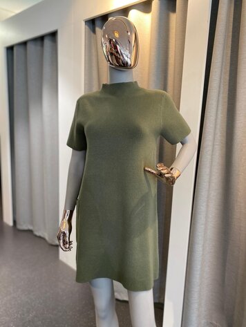 Paris Viscose Sweater Dress - White