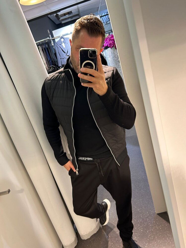 Paris Jacket - Black With Stretch Sleeves QQ161N94-1