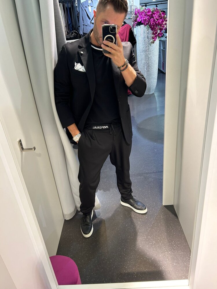 Italy Jogger Slacks-Black PE6EIBV