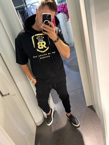 Robeaux Robeaux Black Sweat Pants- REGULAR CUT