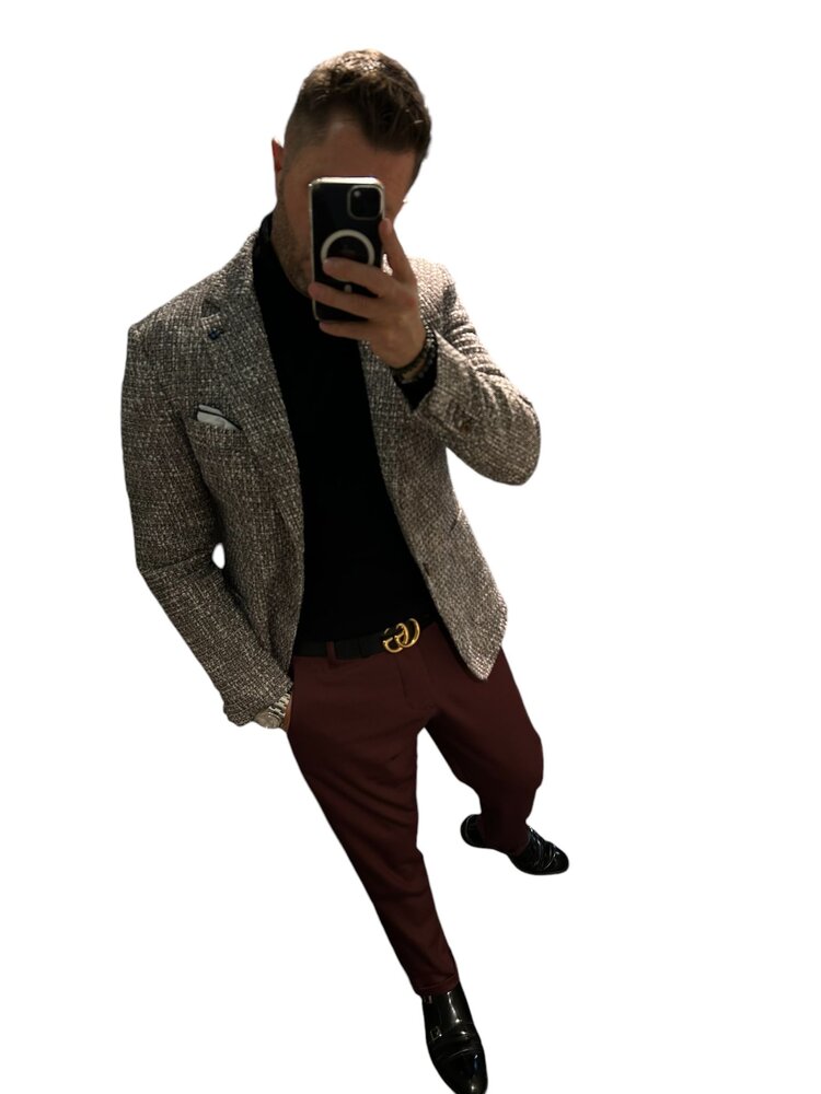 Italy Sports Blazer- Camel Tweed LM239