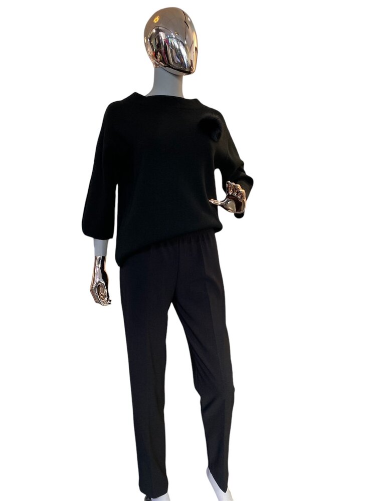 Italy Italian Pants - Black 50551