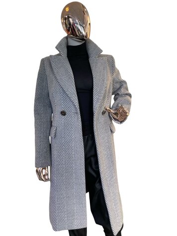 Italy Cappotto Coat- Grey 185-W