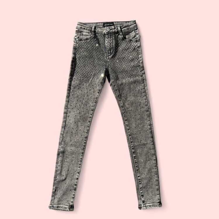 USA Bling Bling Studded Jeans- Grey G42-3-A