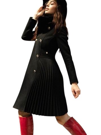 Italy Rina Plissee Coat