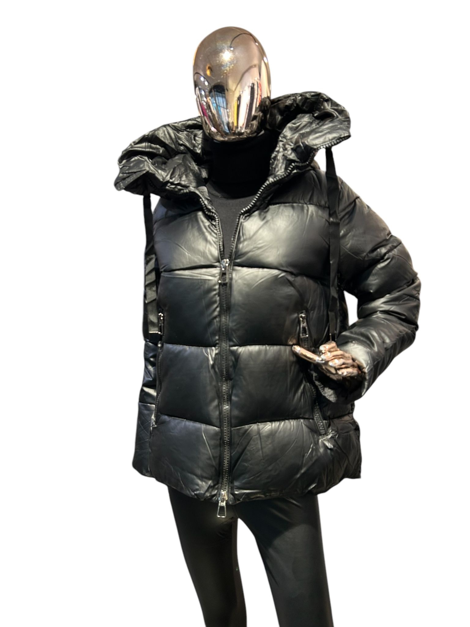 Luxury Down Jacket-Black MB61026 - Robeaux Switzerland