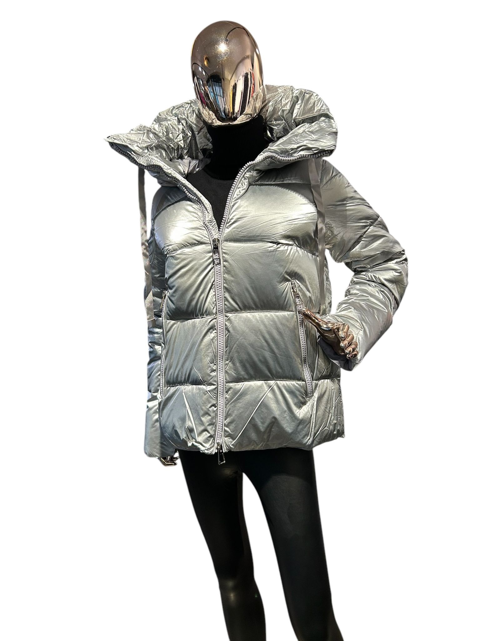 Germany Luxury Down Jacket Silver MB61026