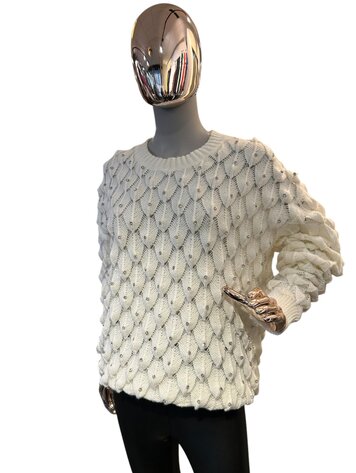 Germany Bling Sweater- White