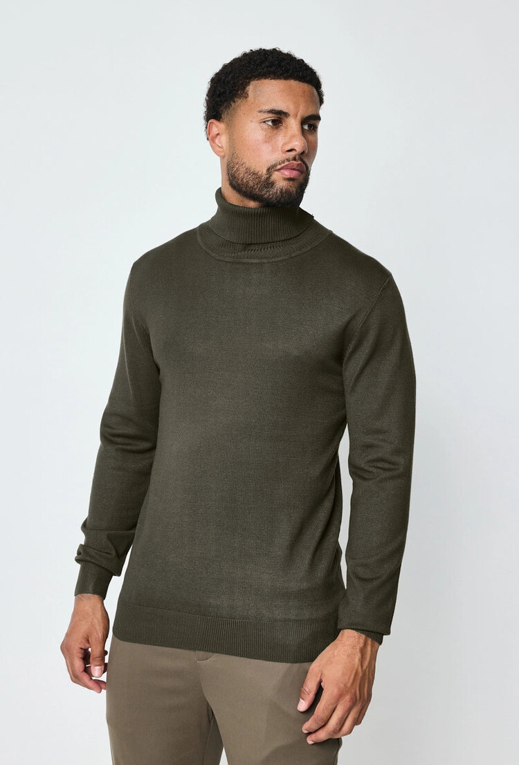Paris Turtleneck- Deep Army Green