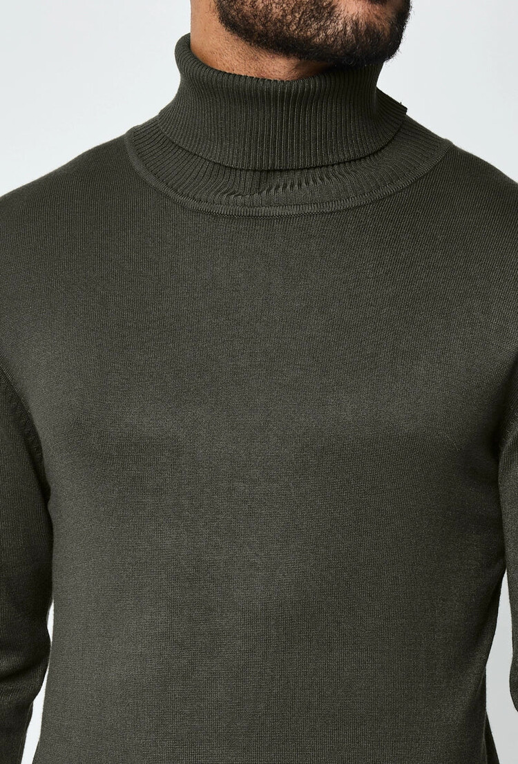 Paris Turtleneck- Deep Army Green