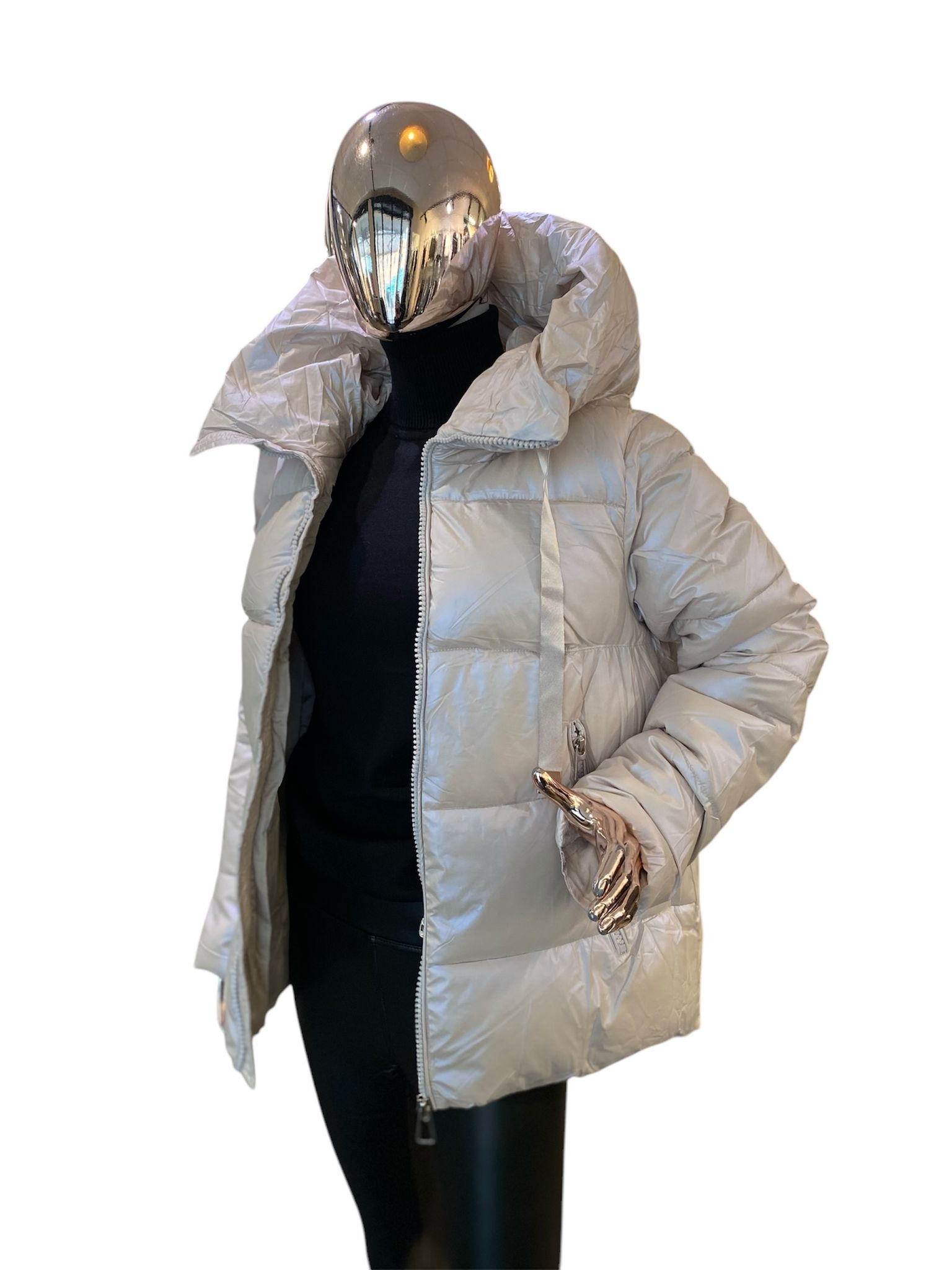 Luxury Down Jacket-Pearl MB61026 - Robeaux Switzerland