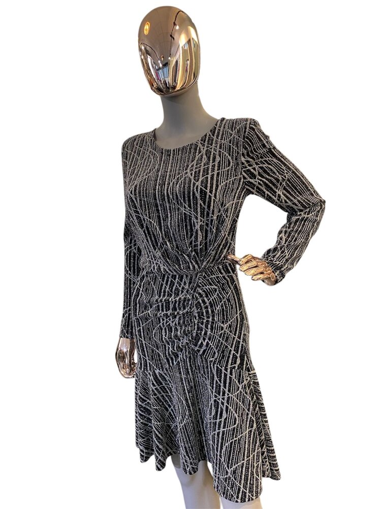 Italy Abito Intero Dress- Silver