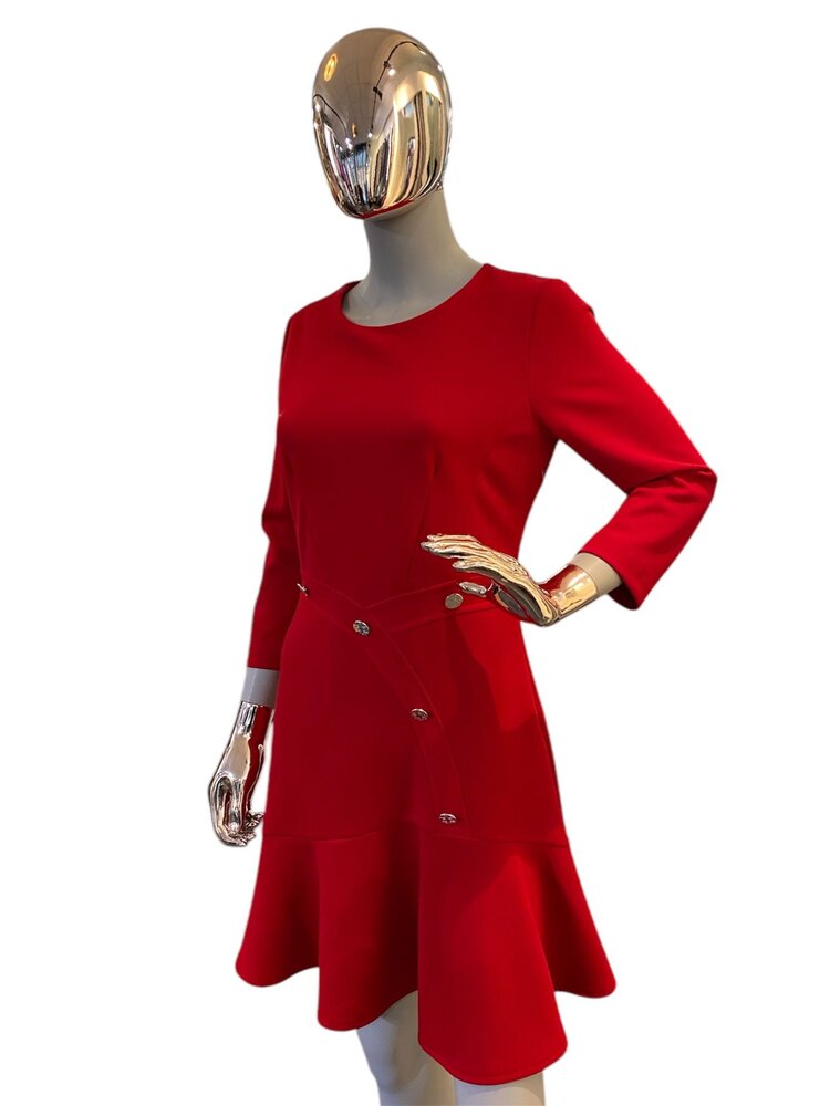 Italy Rosso Red Italian Dress