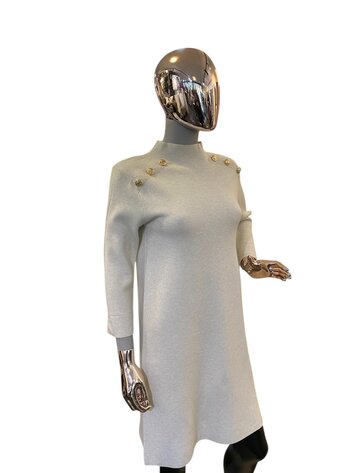 Paris Sweater Dress- Beige 5144