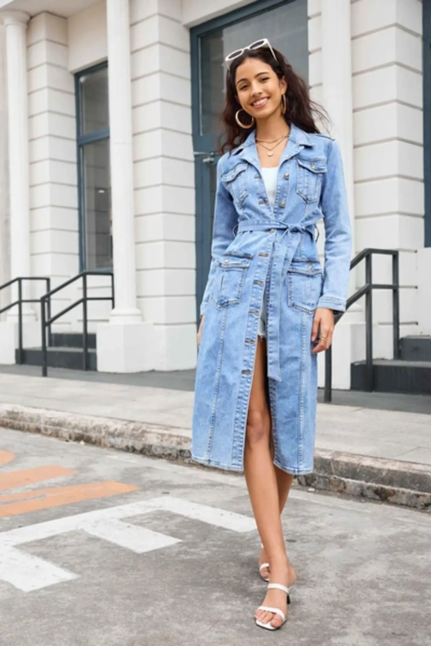 blue trench dress Holiday Party Satin Midi Dress – Josie's Boutique