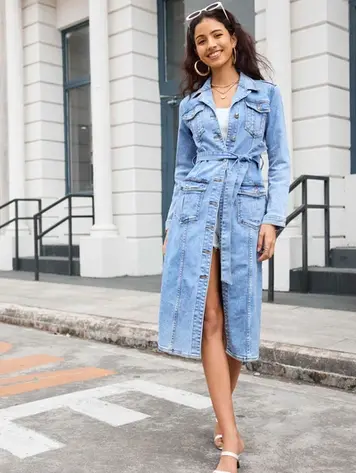 Paris Super Stretch Dress Trench-V8201