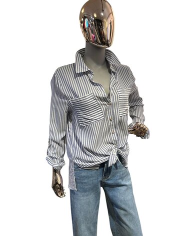 USA Style Melody Rayon Blouse- Blue 2078TK