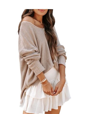 USA Sweater Beige- M9111