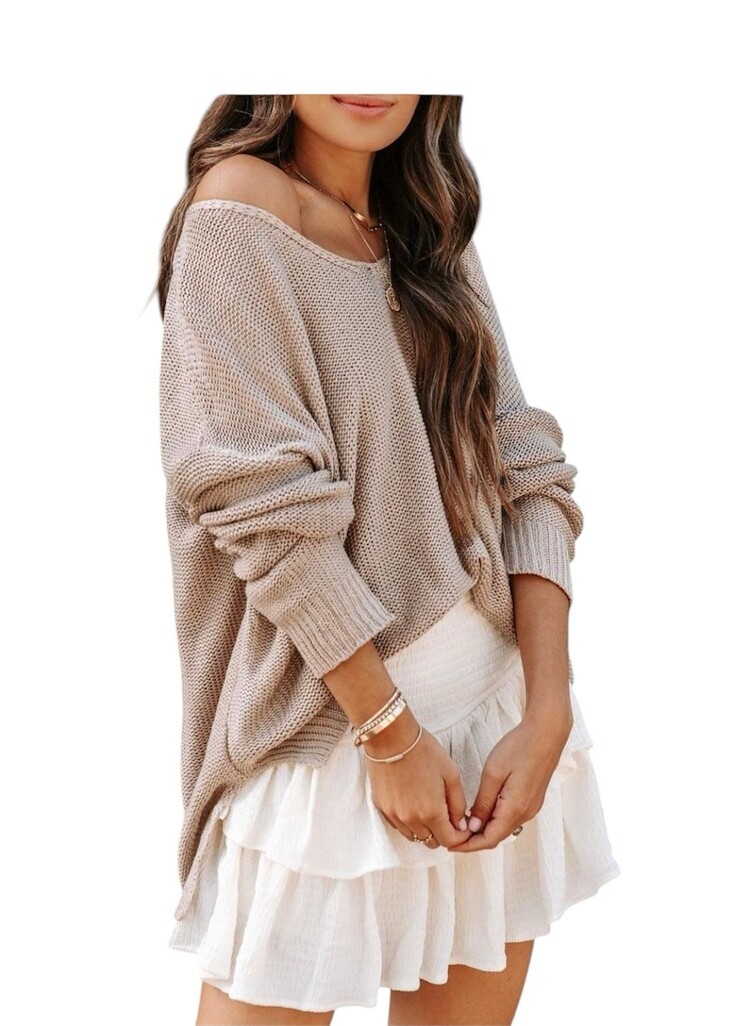 USA Sweater Beige- M9111