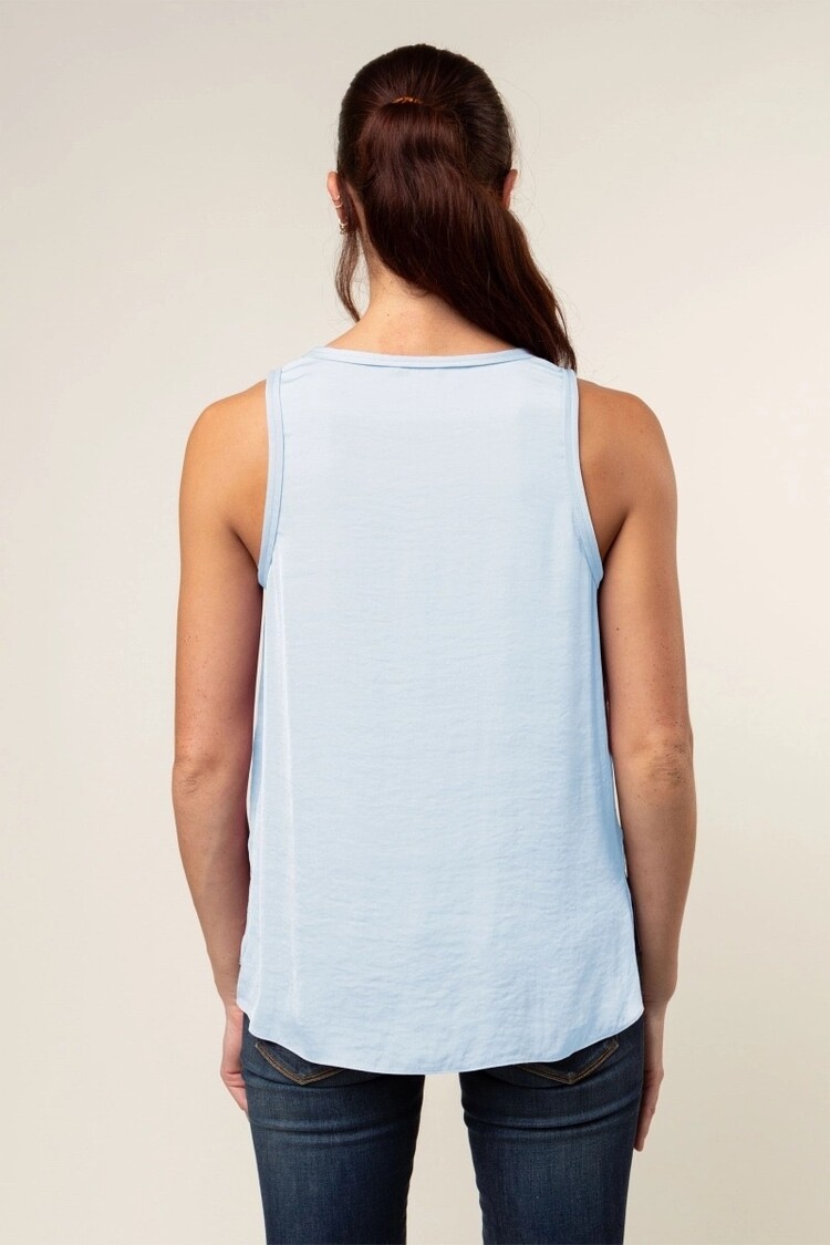 USA Scoop Neck Tank Top-VT114122-Baby Blue