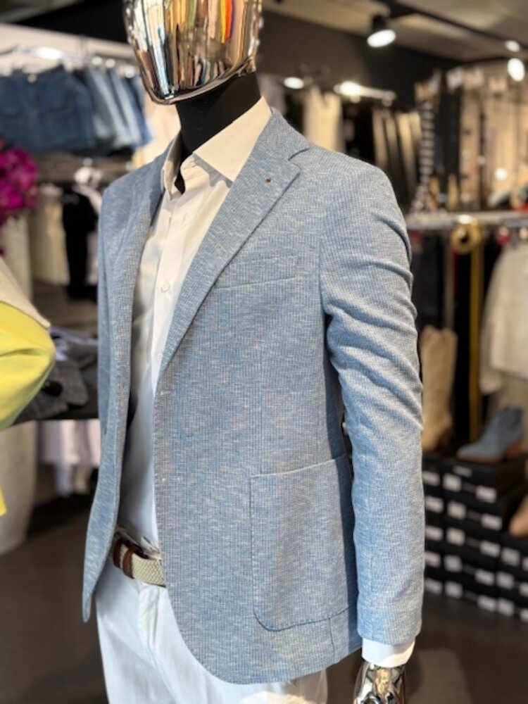 Italy Sports Blazer-Light Blue