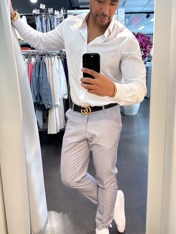 Italy Trousers W/ Cuffs -Grey PD3JJCS