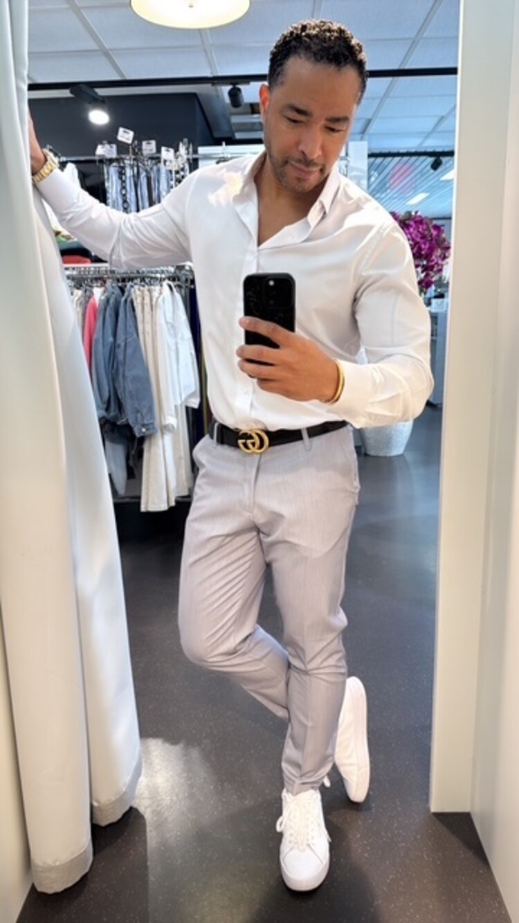 Italy Trousers W/ Cuffs -Grey PD3JJCS