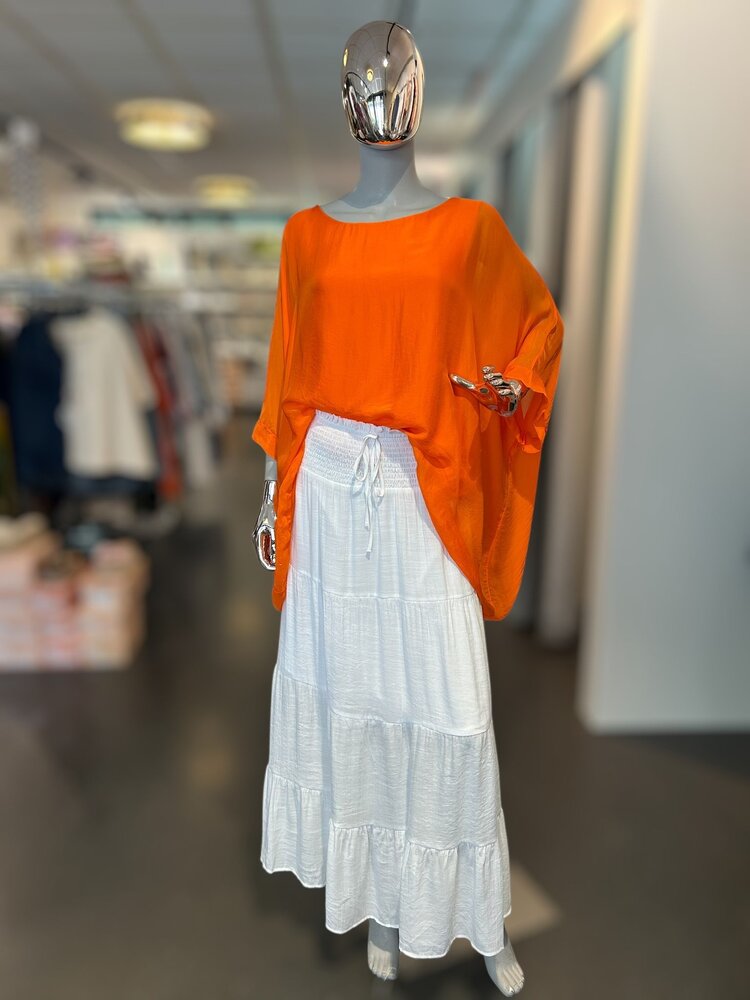 Paris Silk Top - 3260A -Orange