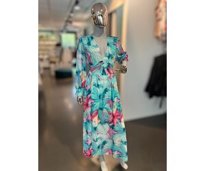 chinese dress ladies Amore Maxi Dress Aqua Blossom