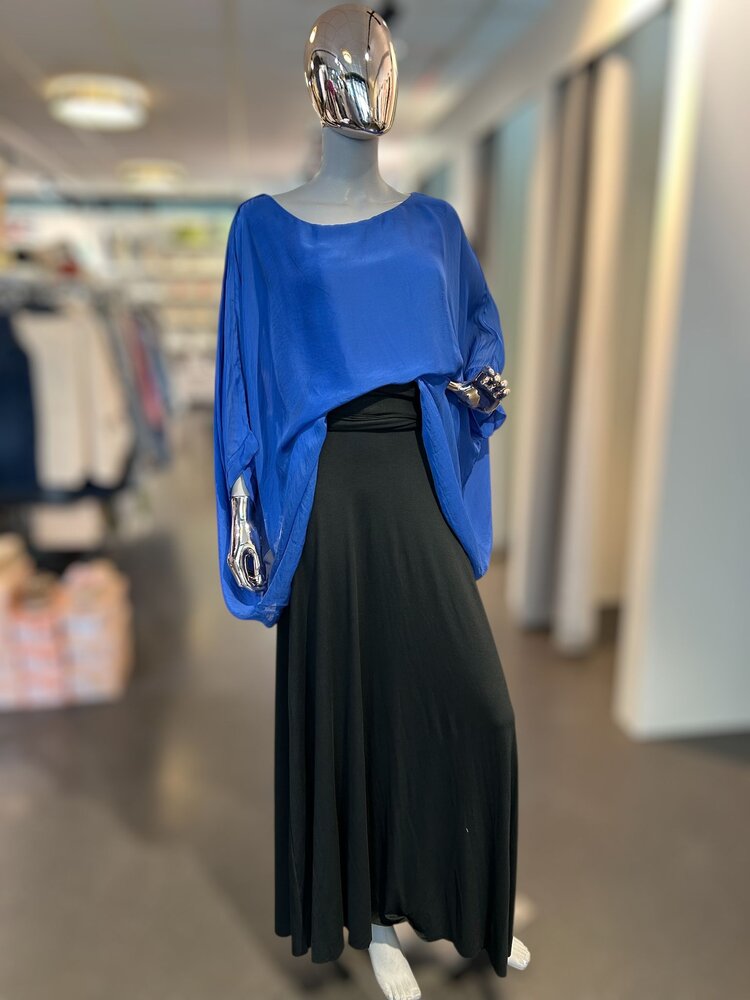 Paris Silk Top - 3260A - Blue