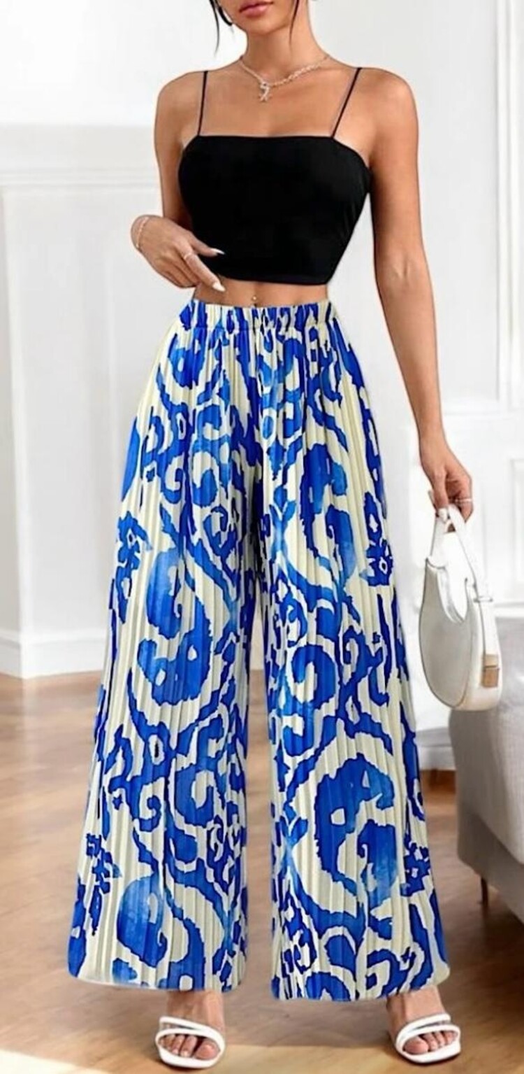 Paris Viscose Summer Pants-Royal Fusion