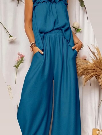 Paris SET Viscose Pants & Top- Teal