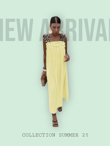 Paris Dress Savanna Yellow