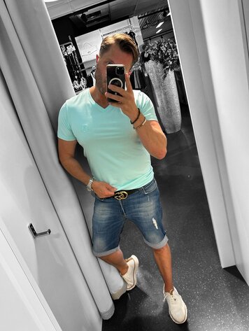 Robeaux Robeaux V Neck Classic-#89 Light Aqua