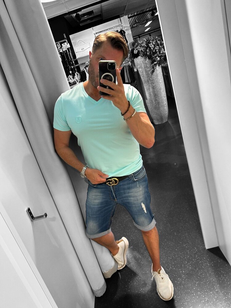 Robeaux Robeaux V Neck Classic-#89 Light Aqua