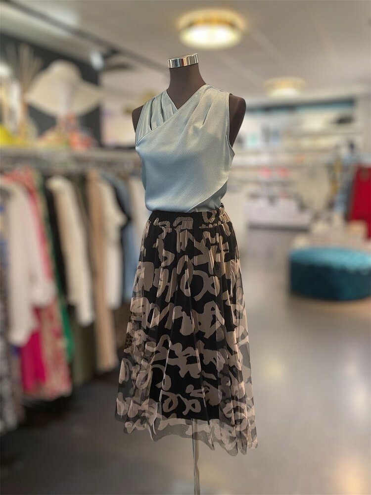 USA Front Cross Over  Tank-Misty Blue ET118706