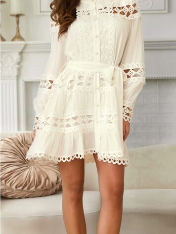 USA Lace Serenity Tunic- White