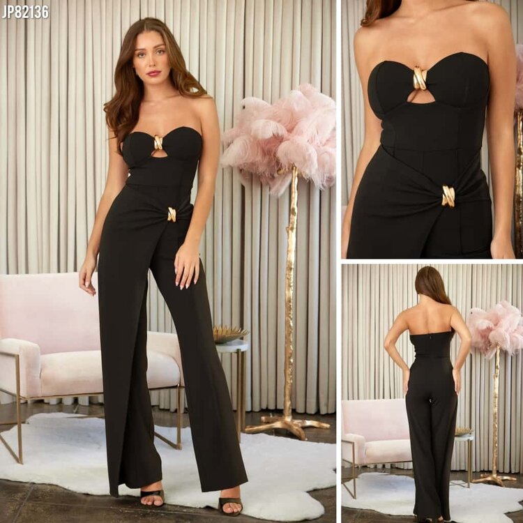 USA Show Stopper Jump Suit- Black JP82136