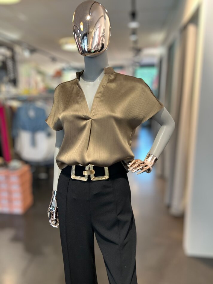 Drop Shoulder Blouse- Pigeon WB4984 - Robeaux Switzerland