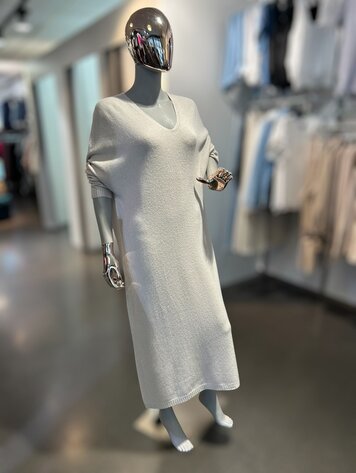 Germany Viscose Sweater Dress- Cream